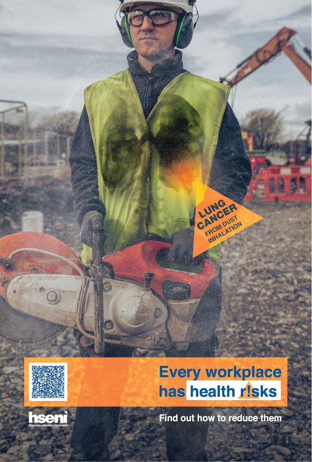 Workplace Health Campaign - Dust Inhalation poster