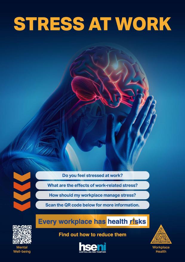 Workplace Health Campaign - Stress at Work poster
