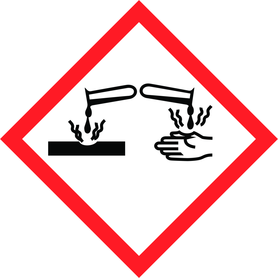 Corrosive - CLP Hazard Pictogram Corrosive - CLP Hazard Pictogram