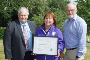 Pictured in photograph - Harry Sinclair, Majella Rural Health Partnership and Bryan Monson, HSENI