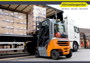 A picture of a forklift truck unloading