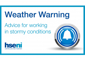 Weather warning - advice for working in stormy conditions