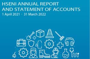 Image reads: HSENI Annual Report and Statement of Accounts 2021-22