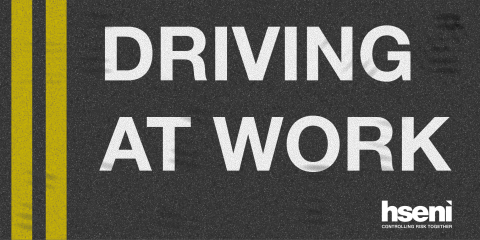Image reads: Driving at work
